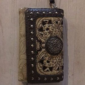 Brown and Cream Wallet! Perfect Condition!